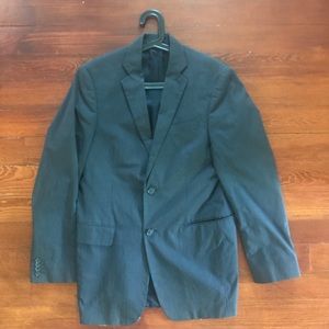 Express men's pinstripe suit jacket